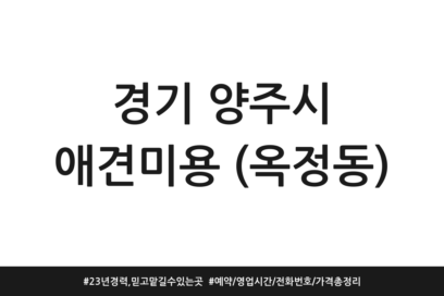 경기 양주시 애견미용 (옥정동) | 23년 경력, 믿고 맡길 수 있는 곳 | 예약/영업시간/전화번호/가격 총정리